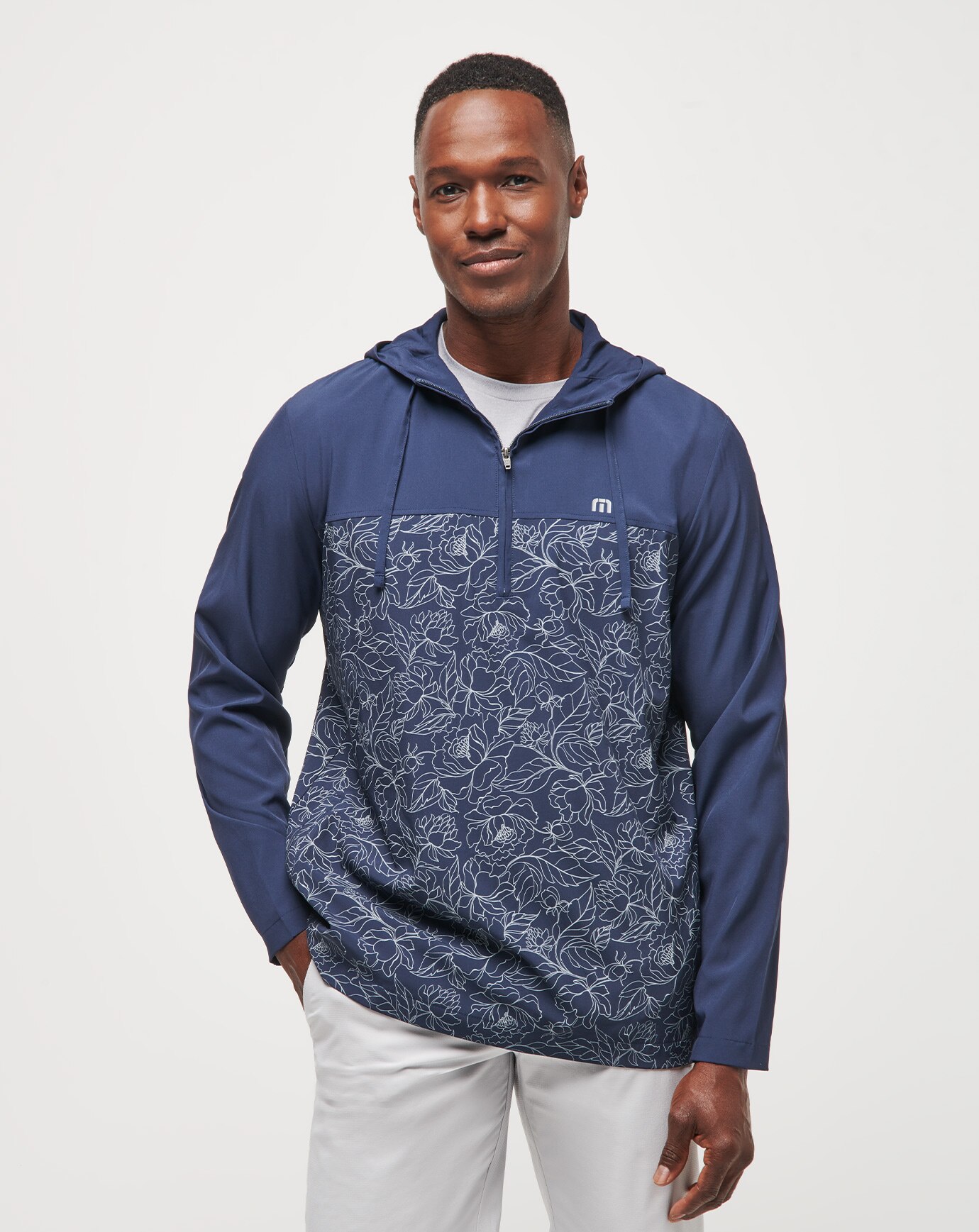 BLOOMING ORCHID QUARTER ZIP HOODIE 0