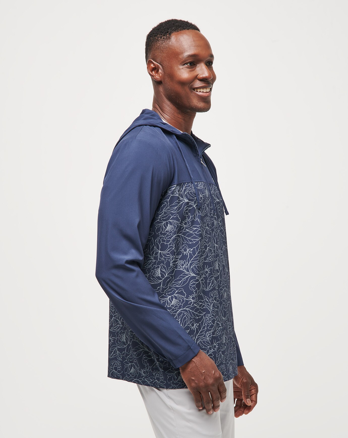 BLOOMING ORCHID QUARTER ZIP HOODIE Image Thumbnail 1