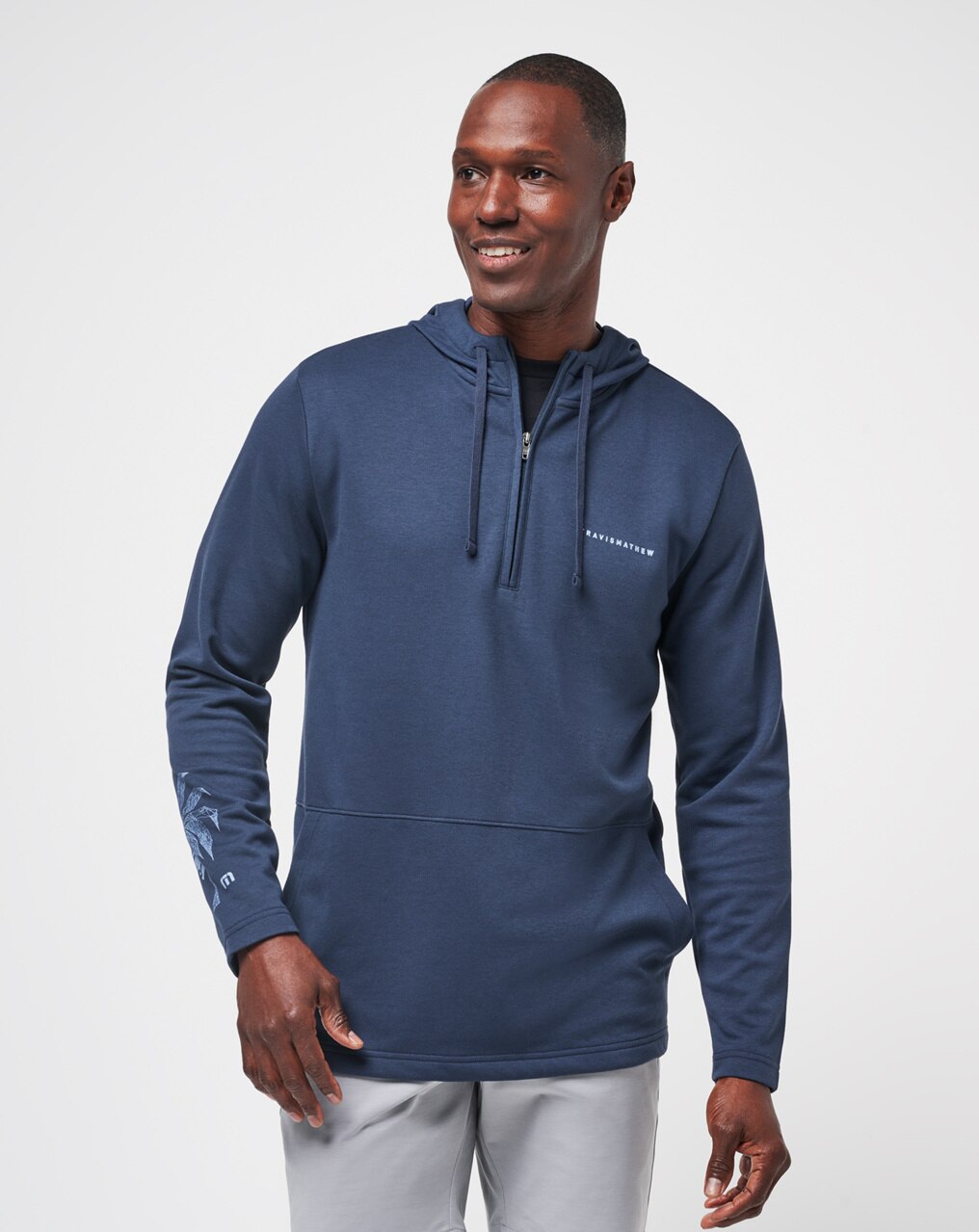 UPGRADED PALM HOODIE QUARTER ZIP 1