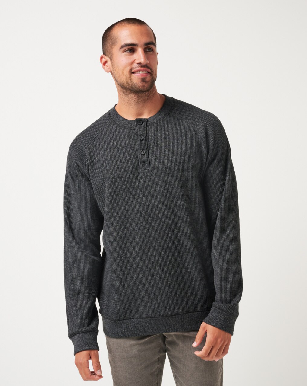 STORM BREW CLOUD WAFFLE HENLEY 1