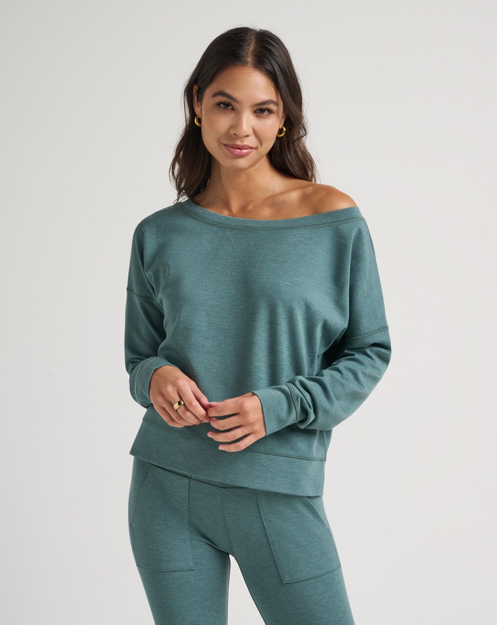 PORTUGAL OFF THE SHOULDER PONTE TOP 1